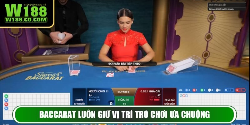Casino W188 – Trải Nghiệm Sòng Bài Trực Tuyến Đỉnh Nhất 3 Baccarat luôn giữ vị trí trò chơi ưa chuộng