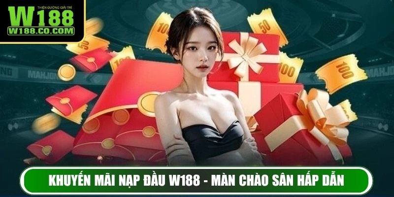 Khuyến Mãi Nạp Đầu W188 – Bắt Đầu Hành Trình Thắng Lớn Ngay 2 Khuyến mãi nạp đầu W188 - Màn chào sân hấp dẫn cho bet thủ