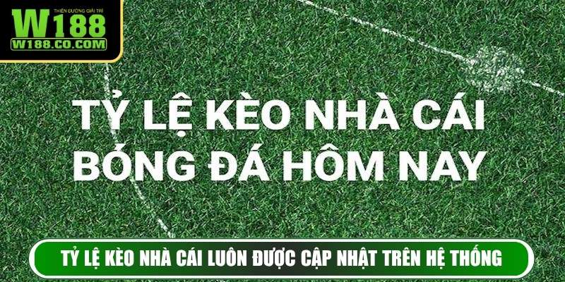 Tỷ lệ kèo nhà cái luôn được cập nhật trên hệ thống 